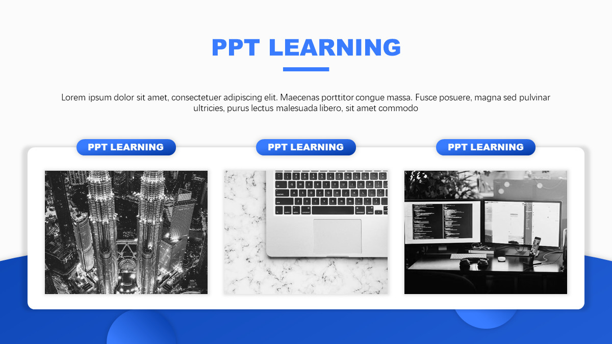 一个矩形做一个高逼格ppt,ppt蓝色科技风的矩形制作