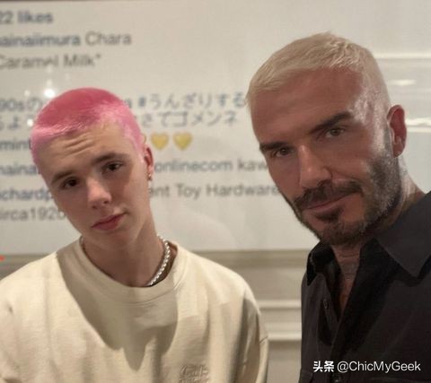 贝克汉姆现在什么发型图片,贝克汉姆和儿子的照片