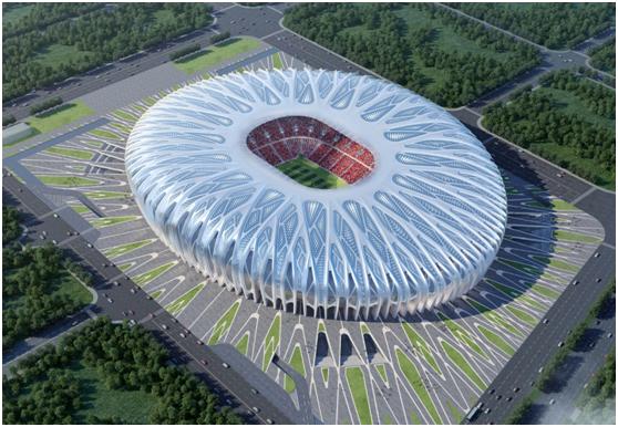 恒大足球场美景,吃喝玩乐一条龙山庄