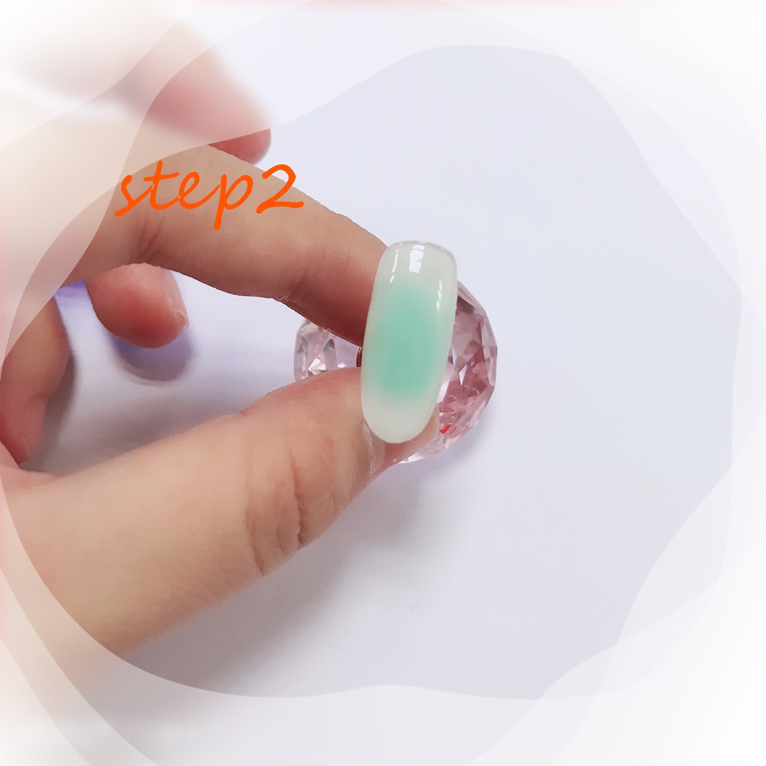 短款29号光疗晕染裸色贝壳美甲,贝壳美甲教程视频初学