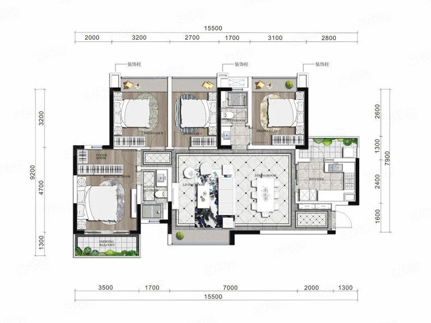 精装单价仅2万，成都主城二环中，普通也可上车
