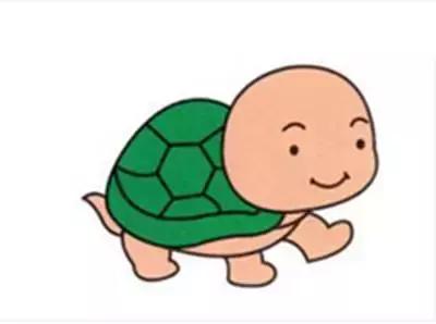 海滩上的小乌龟儿童画,儿童画小乌龟的图片大全