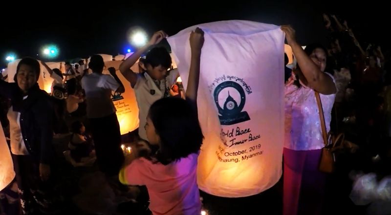 缅甸点灯节美景,缅甸点灯节几点开始