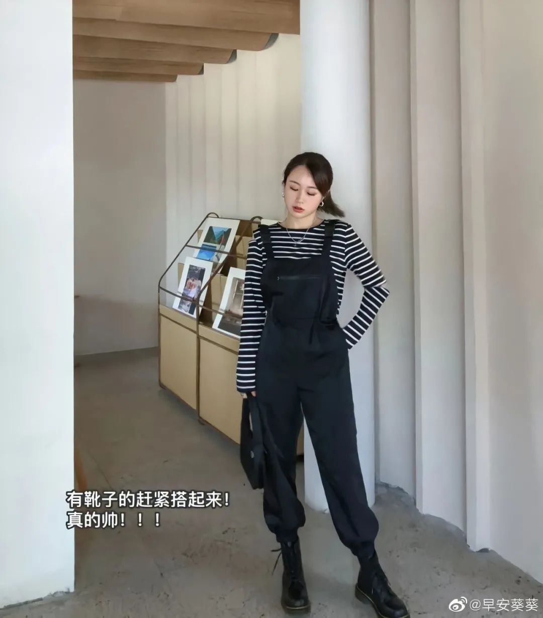 长靴子穿搭女秋冬小个子,卡其色长靴子搭配秋冬小个子