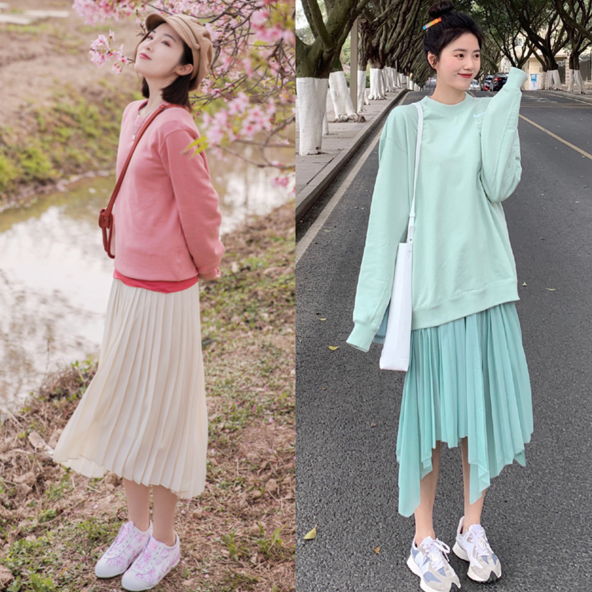 裙子运动鞋才是2018年最潮搭配,搭裙子的运动鞋推荐秋冬