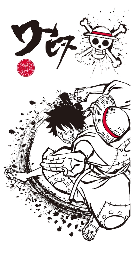 这个罗我爱了!《海贼王》官方公布大量水墨风格美图