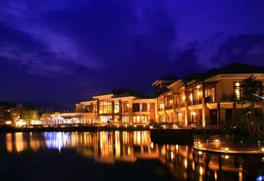 三亚维景国际度假酒店夜景,三亚维景国际别墅度假酒店