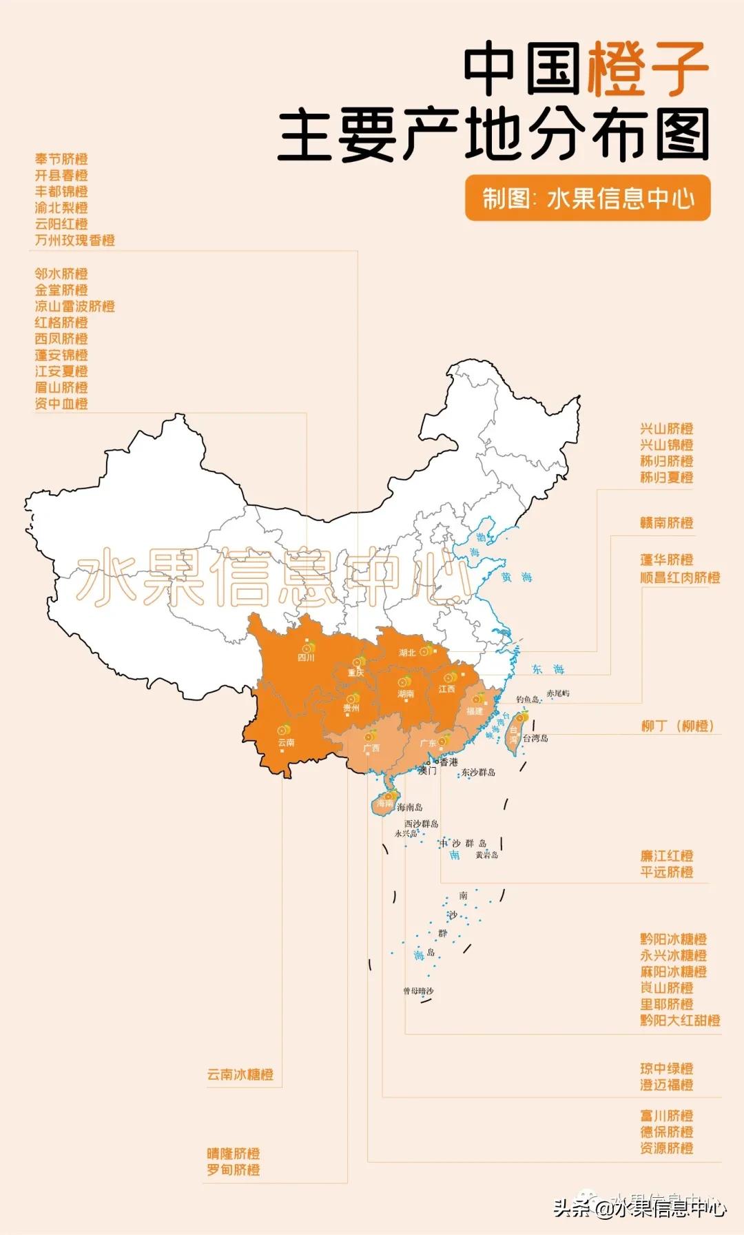 最好的橙子产地在哪里,中国橙子产地排名