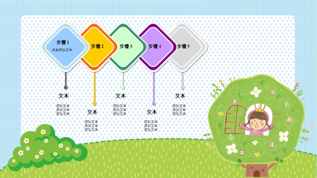 适合小朋友的ppt模板,可爱俏皮的幼儿教育ppt模板