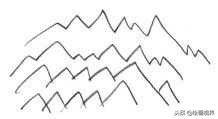 山的画法教程,学习画山的各种画法