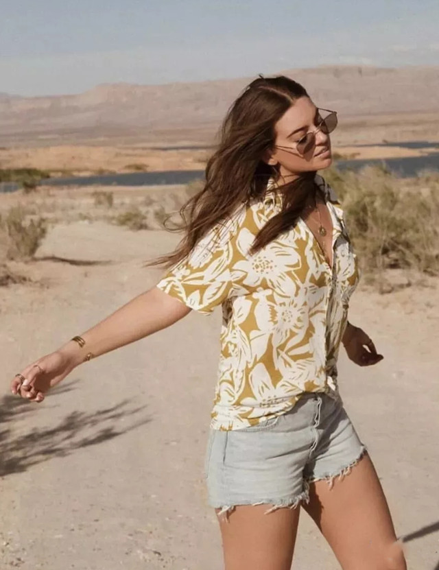 夏威夷蓝色火焰衬衫,夏威夷风衬衫搭配