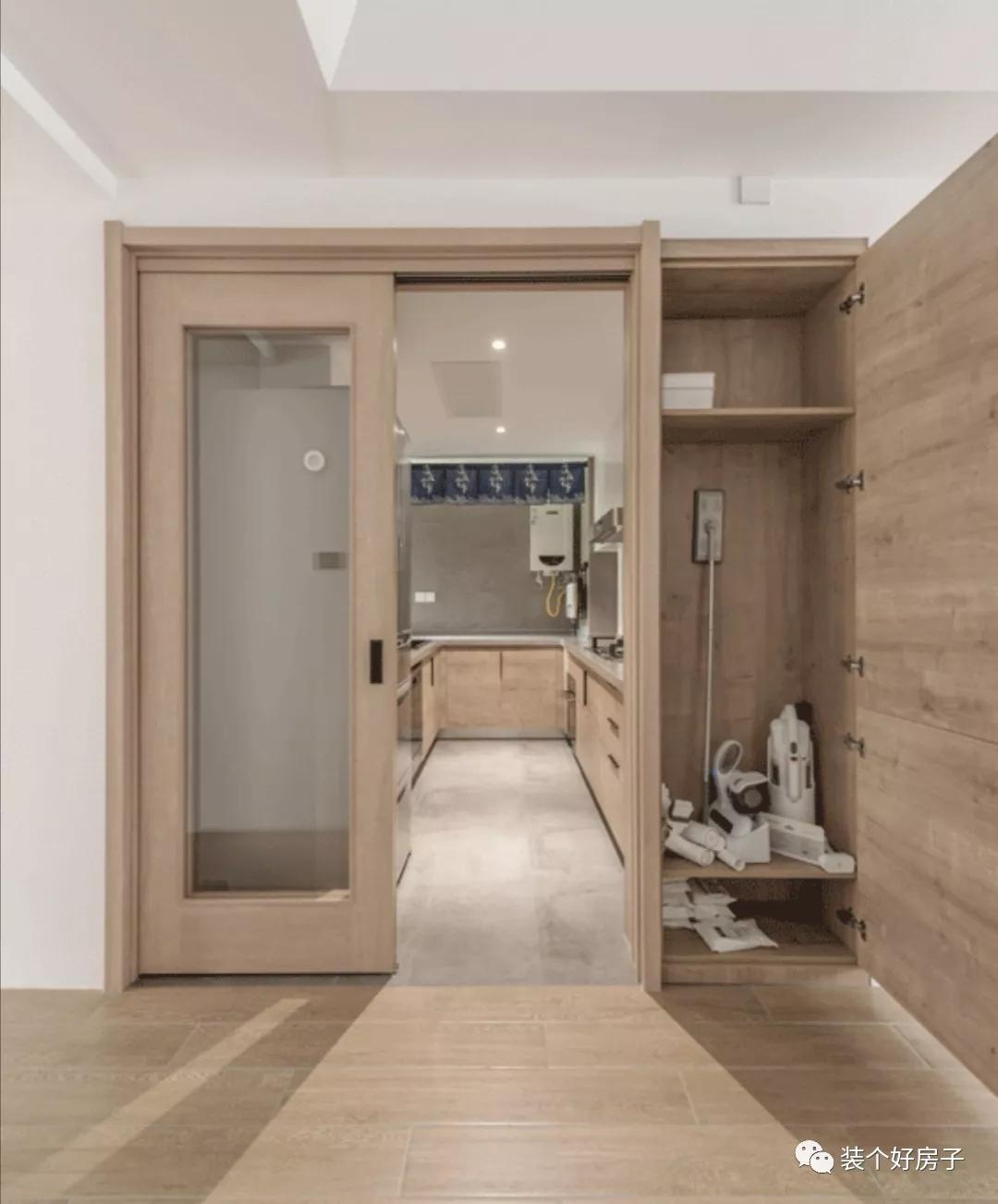 多功能开放式书房柜子,120平家庭隐藏式书房设计