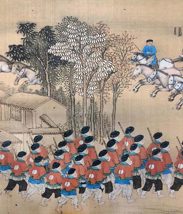 清朝士兵的军服和样子,清朝兵衣服上写着勇是什么意思