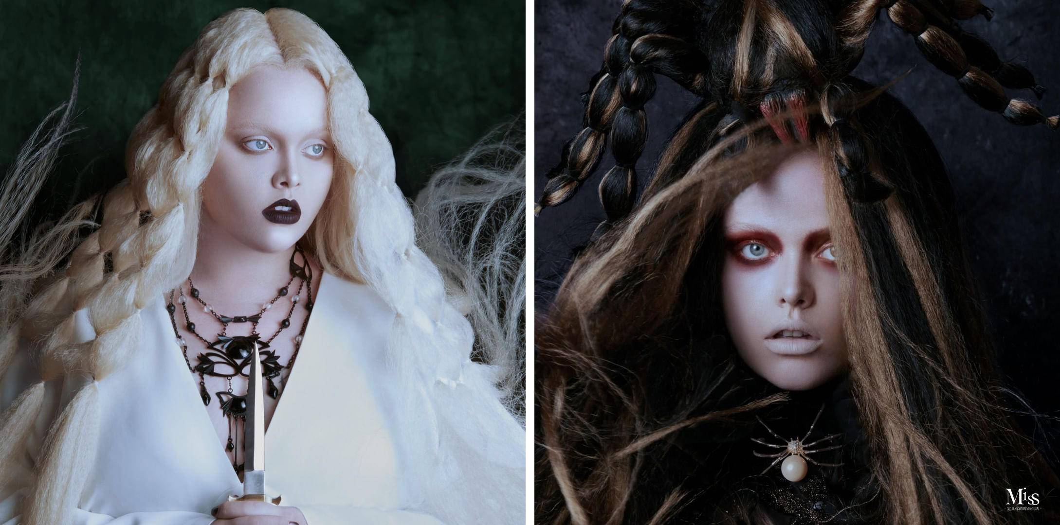 哑光妆容的魅力，在于提供漆黑的夜晚，展现色彩之美