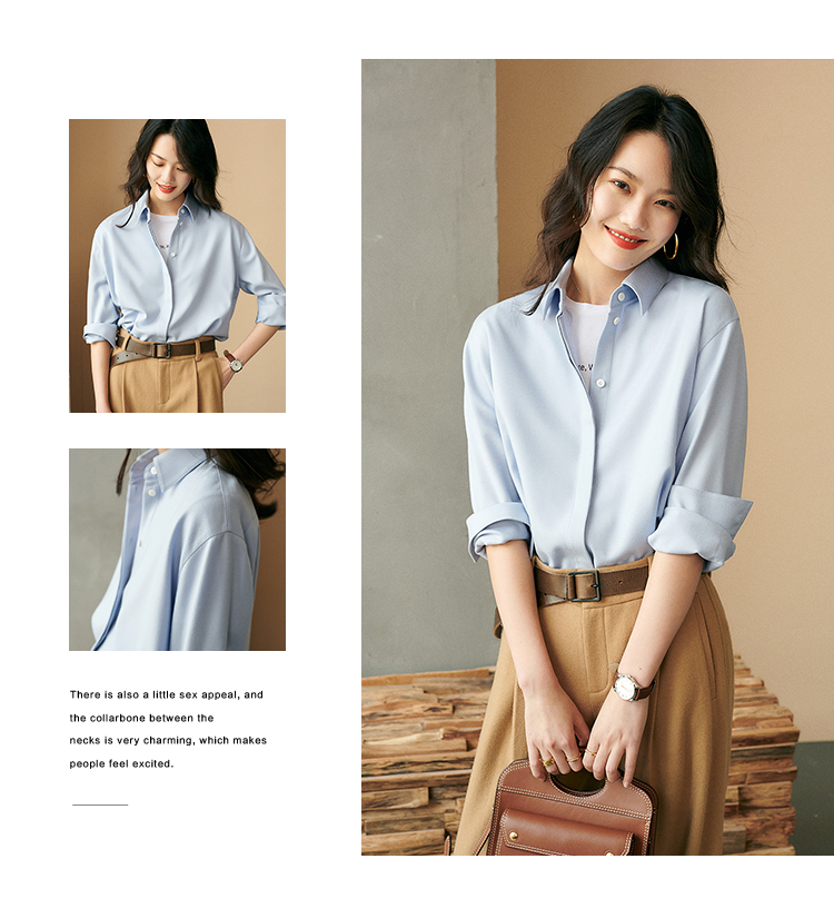 衬衣高级商务,法式高端蝙蝠袖衬衫