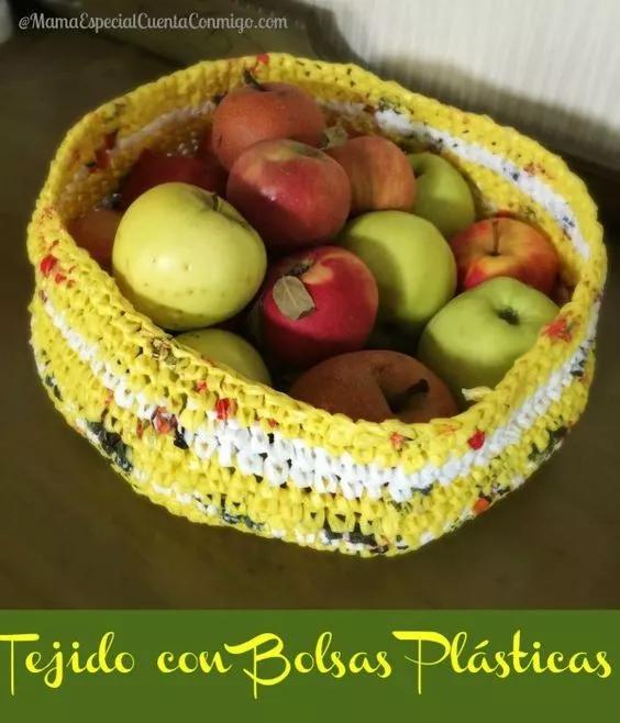 塑料袋手工编织视频,塑料袋编织篮子视频教程