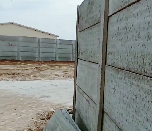 围墙水泥立柱造型,水泥板围墙立柱施工