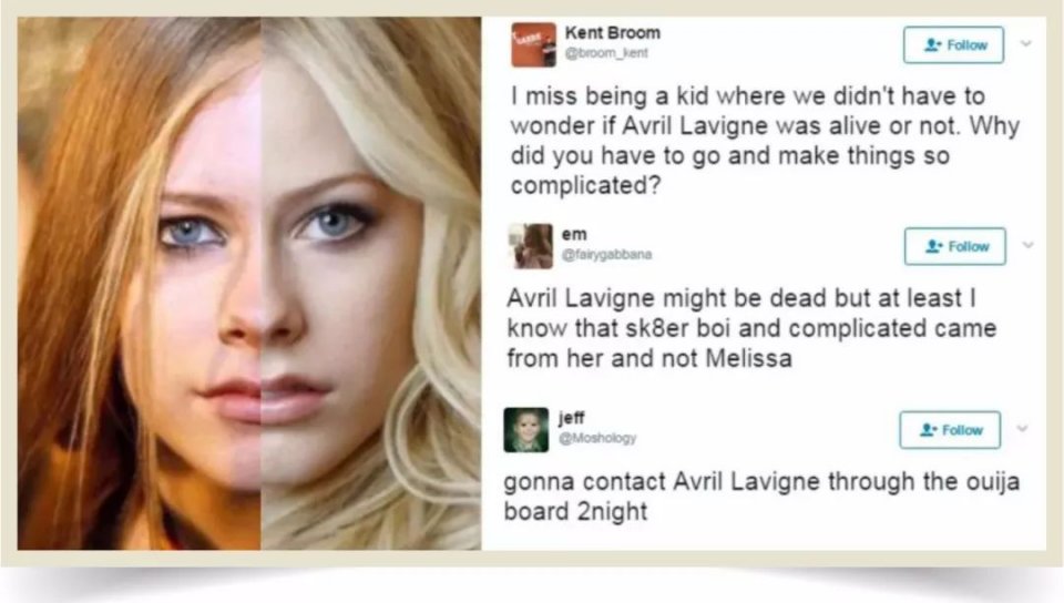 艾薇儿替身梅丽莎现状,为什么说艾薇儿是真实的