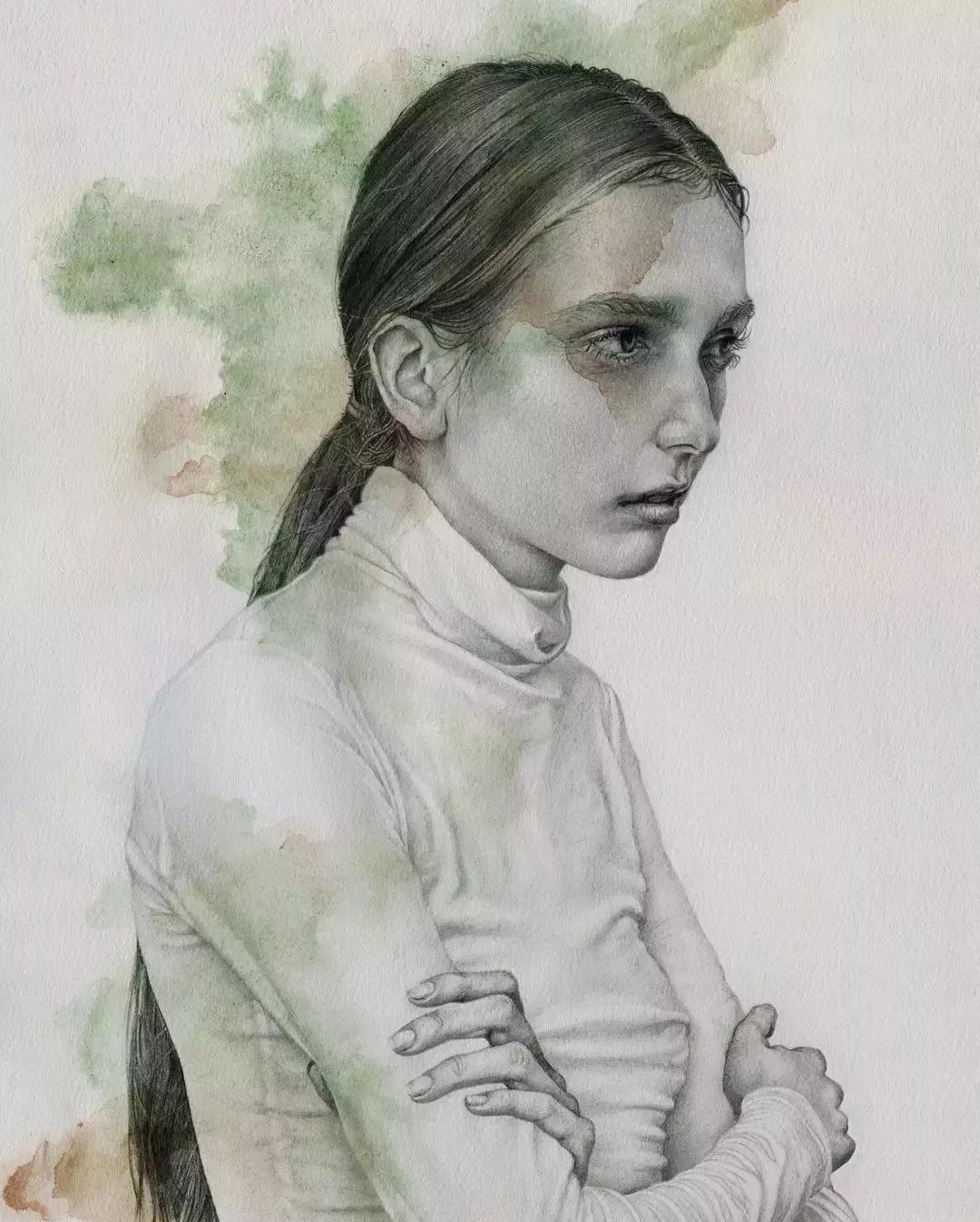 日本艺术素描画家,日本画家的素描作品