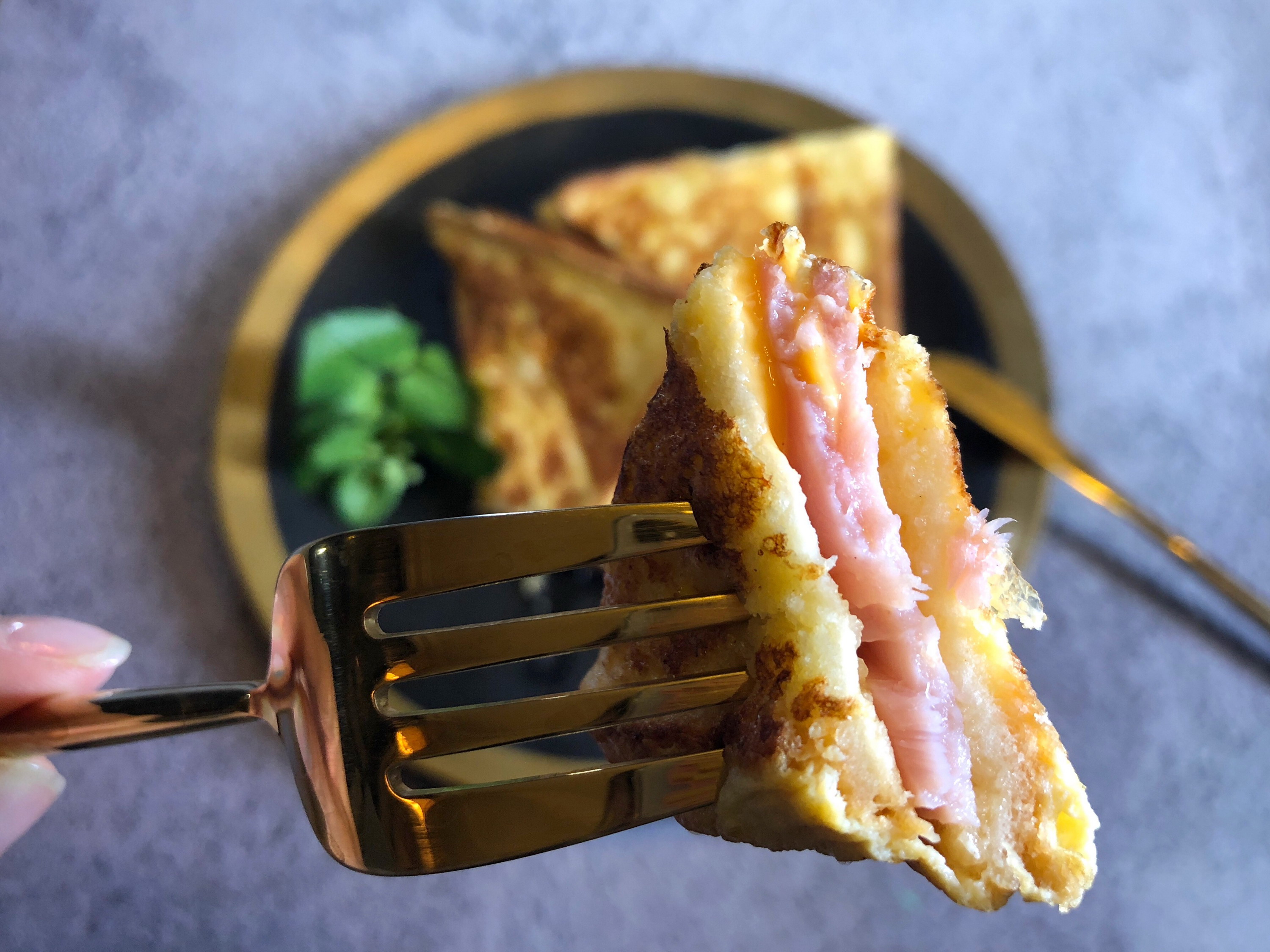 芝士火腿西多士做法空气炸锅,芝士火腿西多士