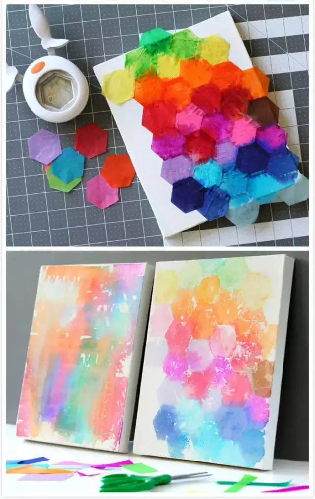 印染手工制作,印染拓印画