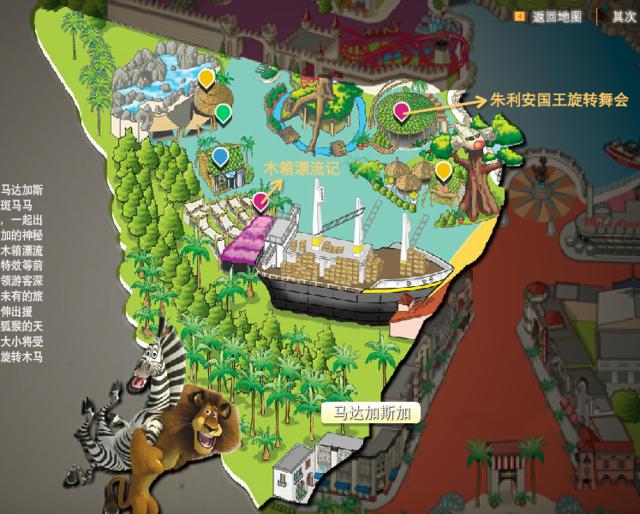 新加坡环球影城主题,新加坡环球影城七个主题区