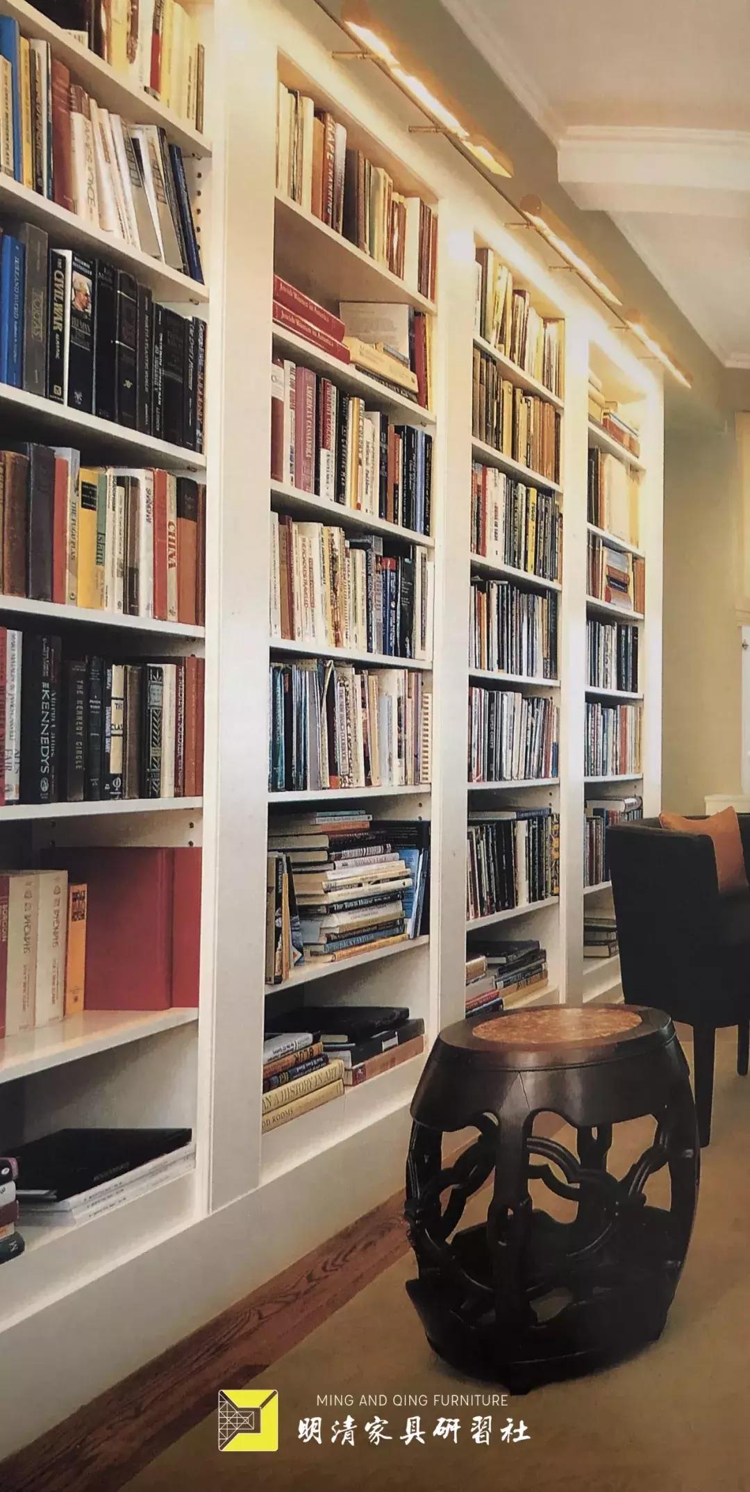 古典家具现代空间书房,古典家具与现代空间书房