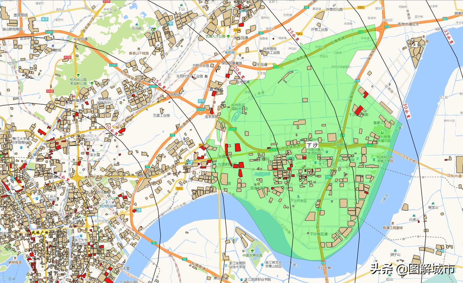 杭州下沙为什么那么繁华,杭州市余杭下沙地图