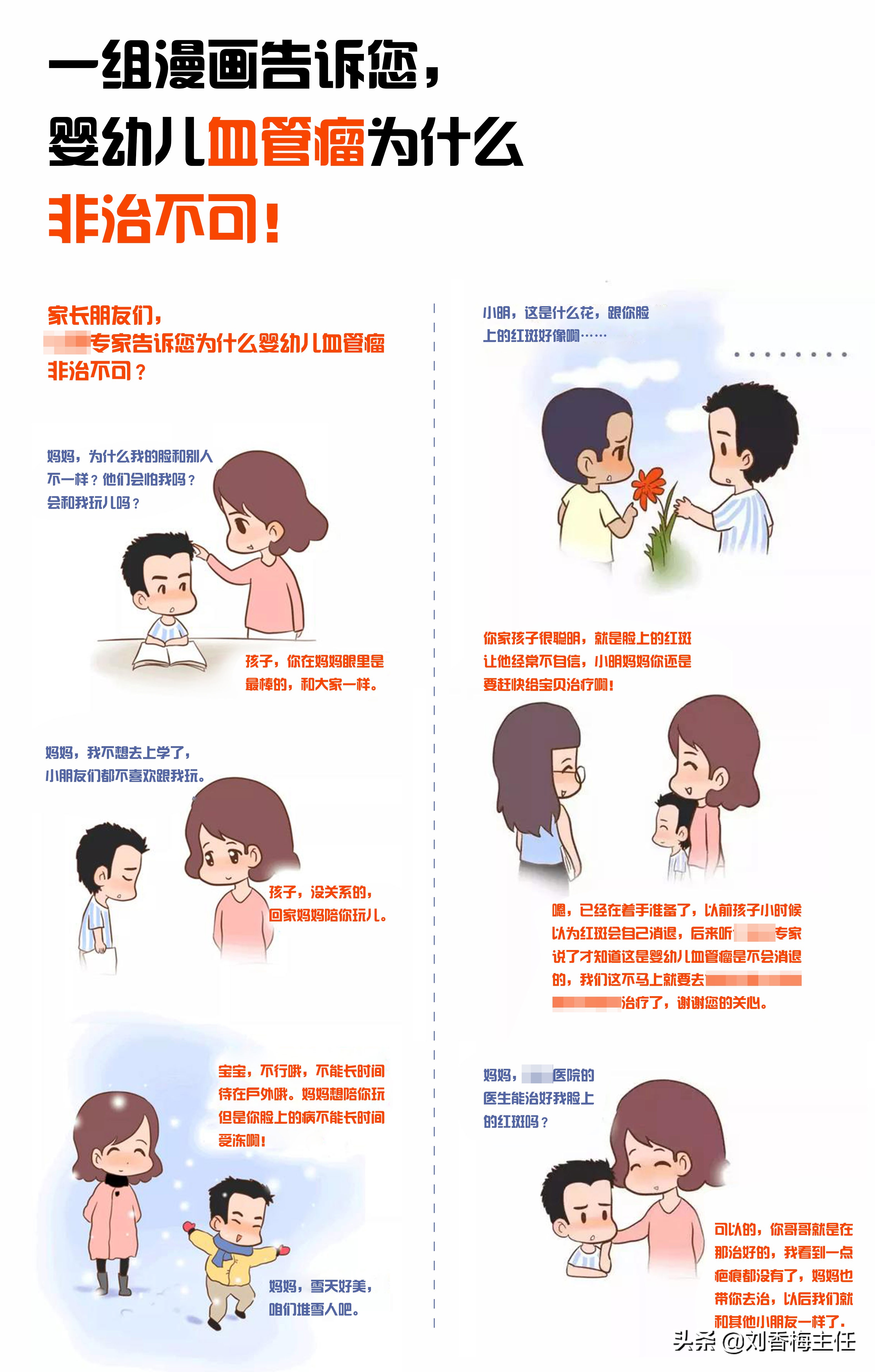 婴儿血管瘤为什么非治不可?我用一组漫画告诉您