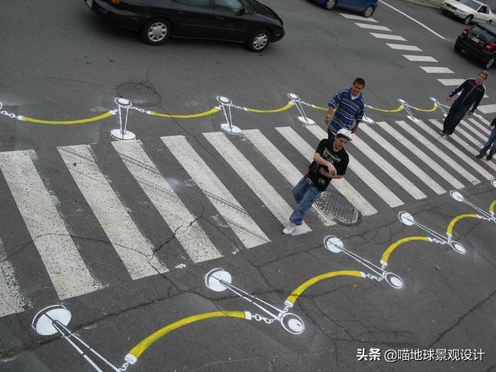 人行道创意,有创意的斑马线