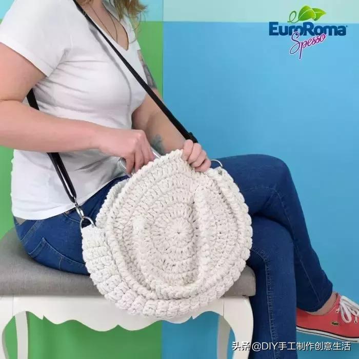 简单易学的编织包包教程,教程手工编织包包夏天大容量