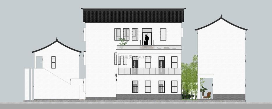 中式别墅群，不想住了可以作为民宿，顶天露台可烧烤、篝火舞会