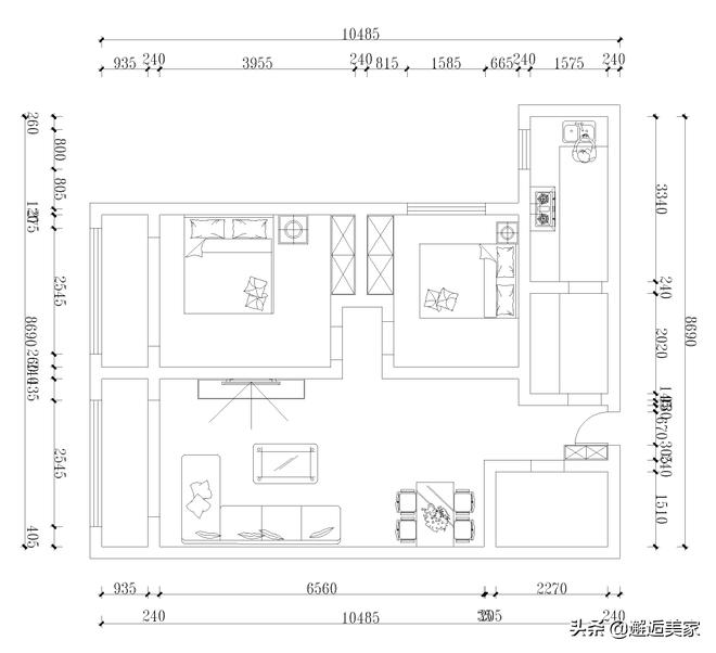 建邦华庭94平装修设计参考，留一处至简至纯的灵魂居所