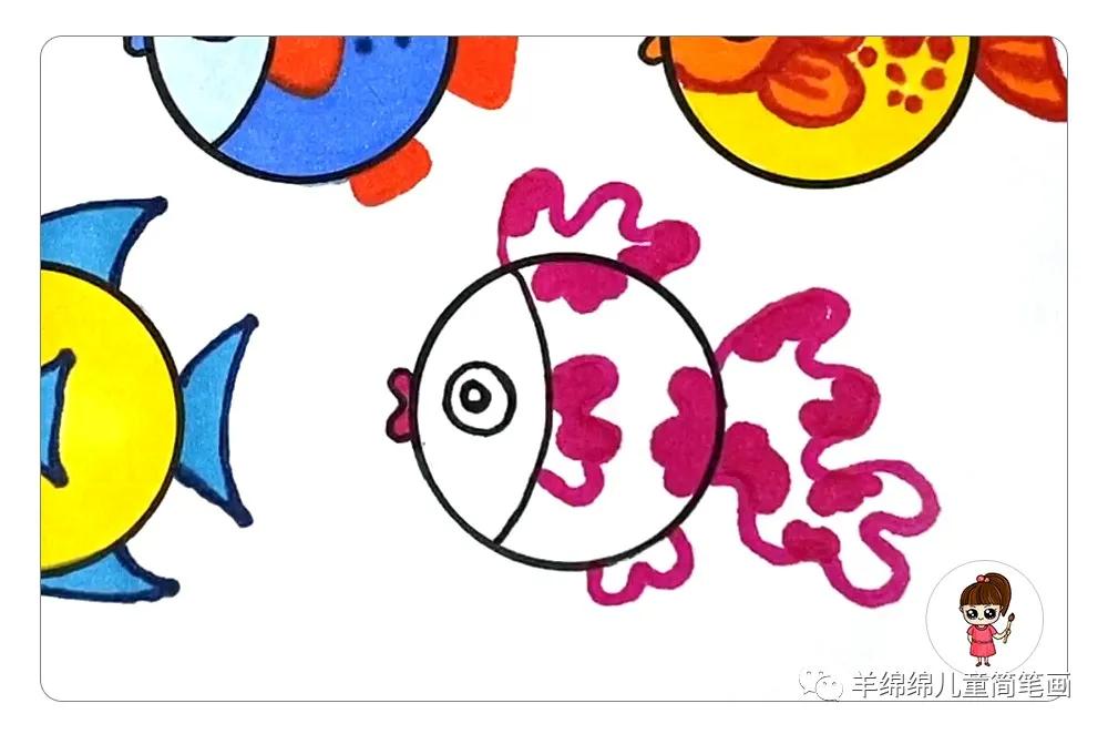 可爱小鱼简笔画简单又好看,简笔画小鱼画法简单又漂亮