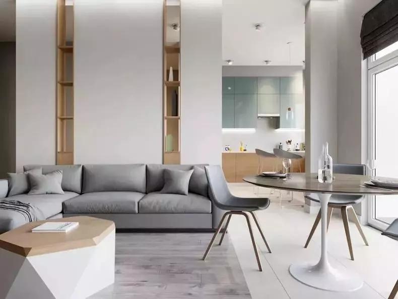 客厅餐厅二合一装修图,复古式客厅餐厅连在一起怎么设计