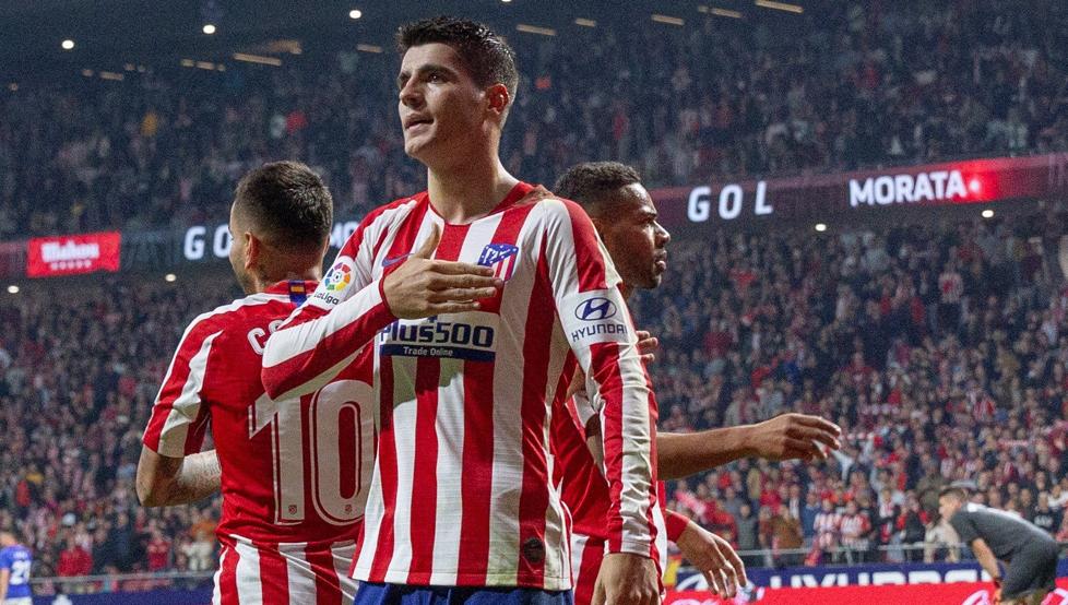 莫拉塔痛失单刀进球,莫拉塔接过西班牙10号战袍