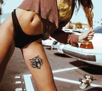 半永久纹身贴跟真纹身一样颜色,半永久纹身1-100天效果图