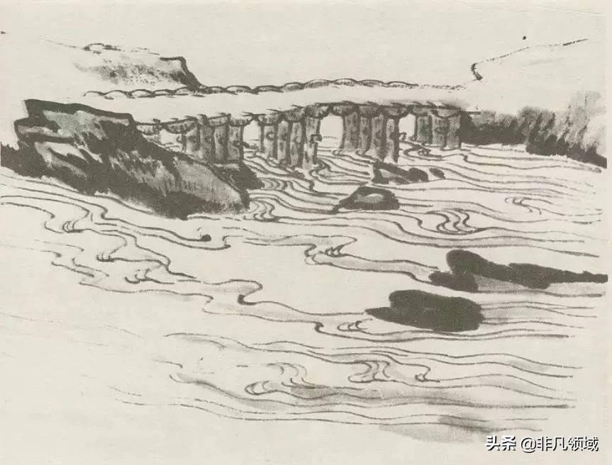 如何画水墨画初学者,中国画技法入门怎么画青绿山水