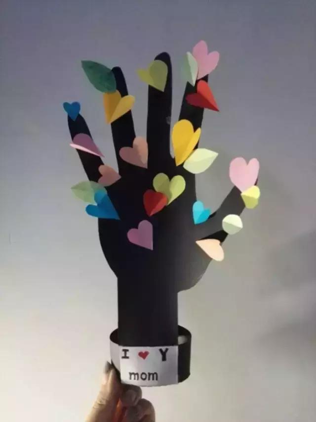 母亲节手工礼物贺卡有小机关,小学生手工母亲节贺卡美美的