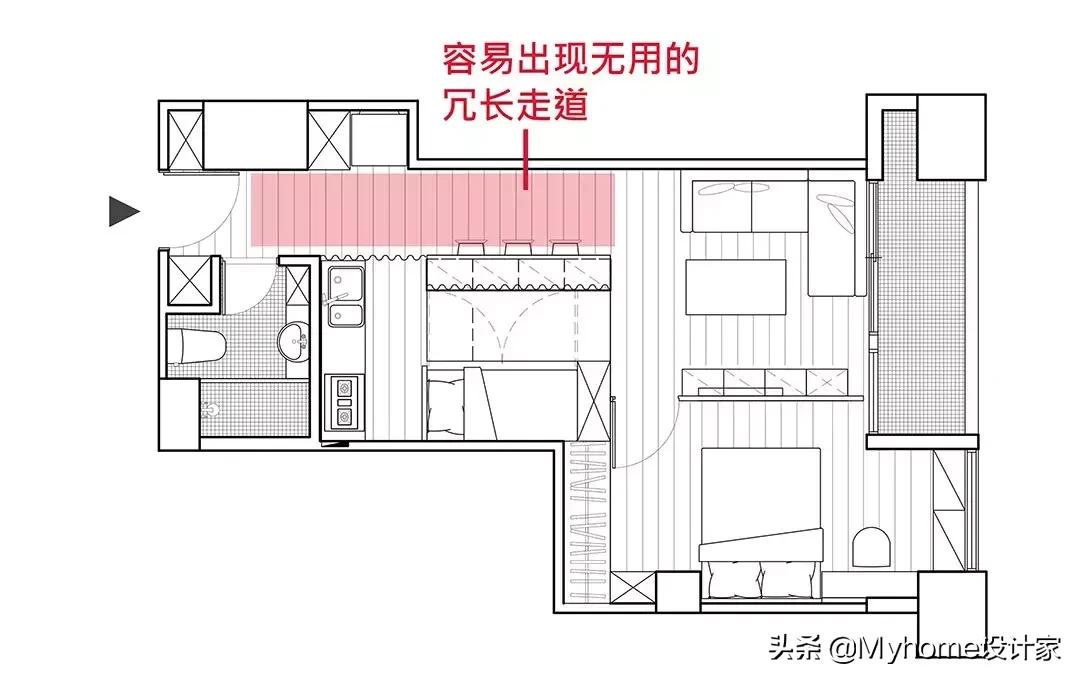 刀把户型改造思路和方法,户型改造平面布置图