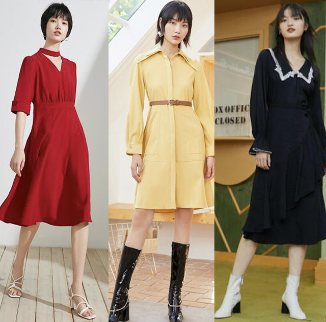 冬日穿搭内搭推荐女,冬日内搭连衣裙平价推荐