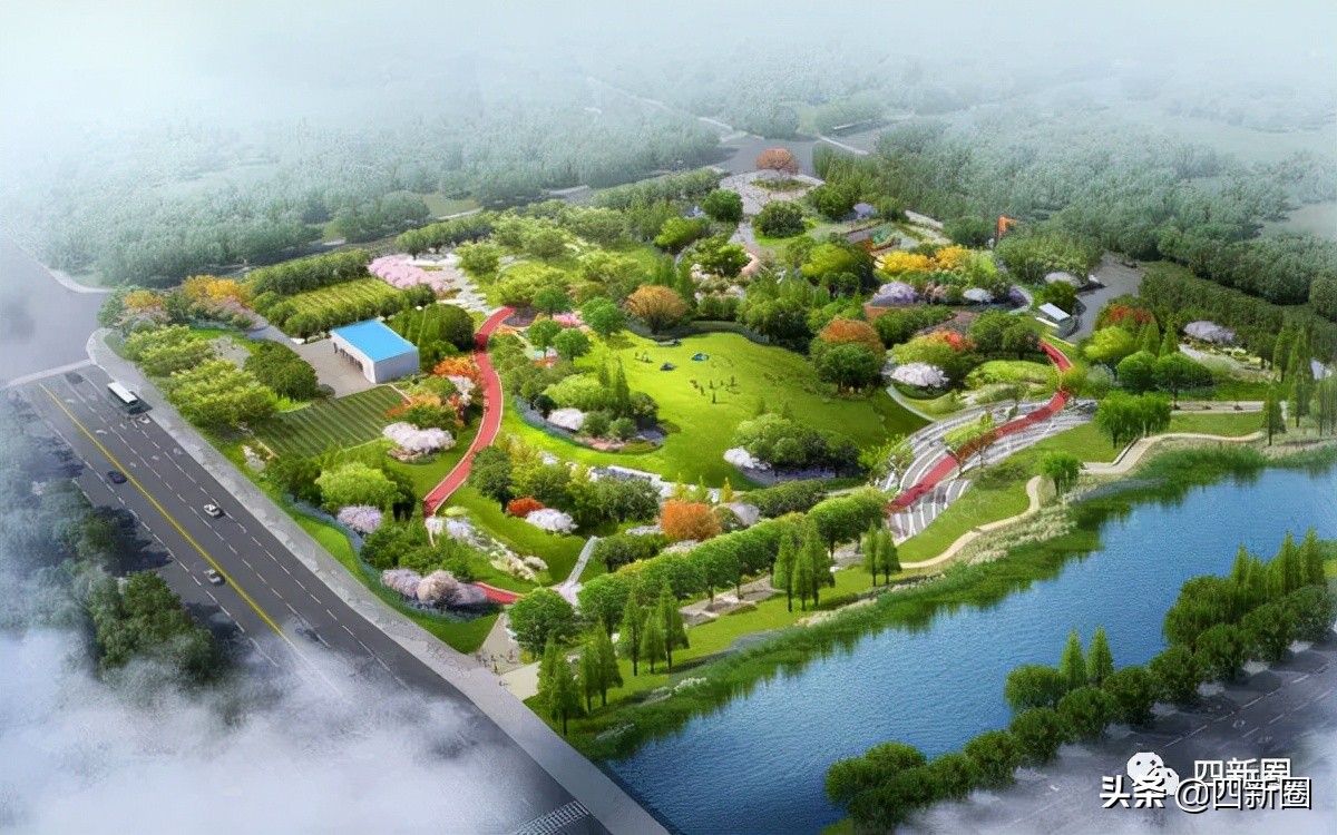 城投四新之光莲花公园,四新最近开放的公园