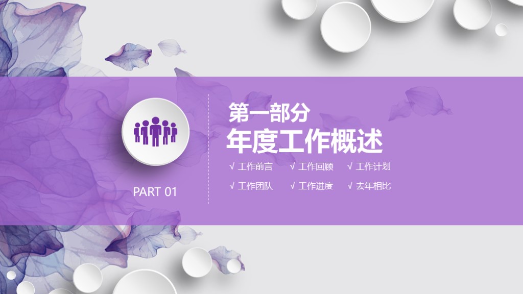 2020总结ppt唯美封面模板,不一样的总结ppt模板