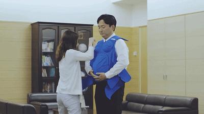 孕妇穿孕妇装过程,日本孕妇装男