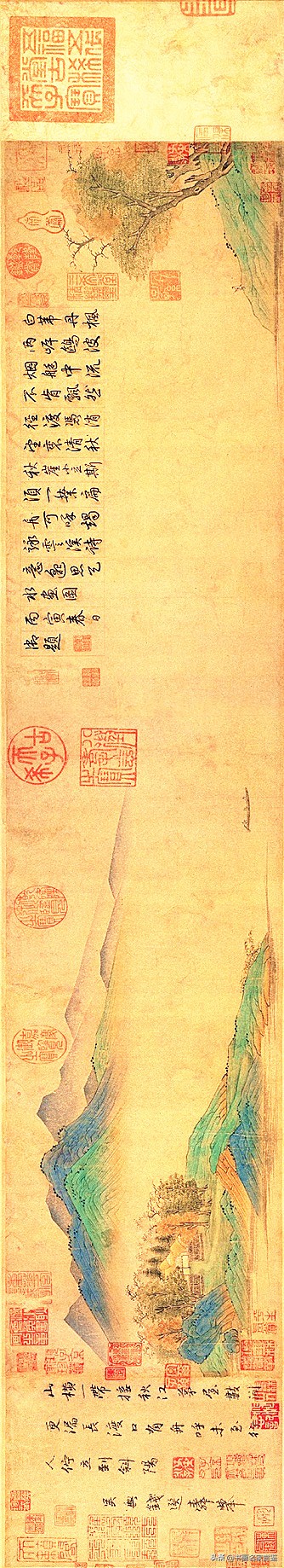 最早推动发扬了在画面上题写诗文，使诗书画合璧，被后世所继承