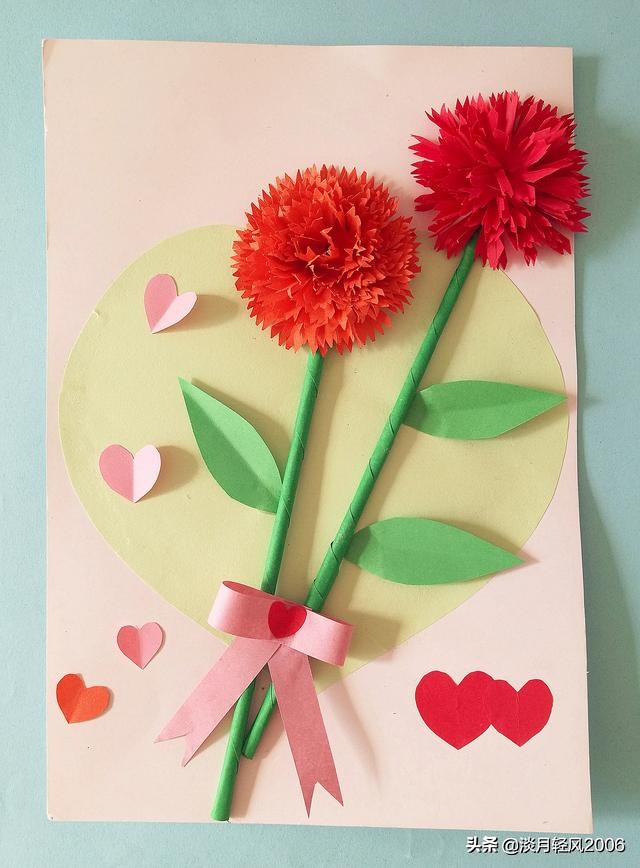 硬卡纸做母亲节贺卡简单,2022年母亲节贺卡手工制作小学生