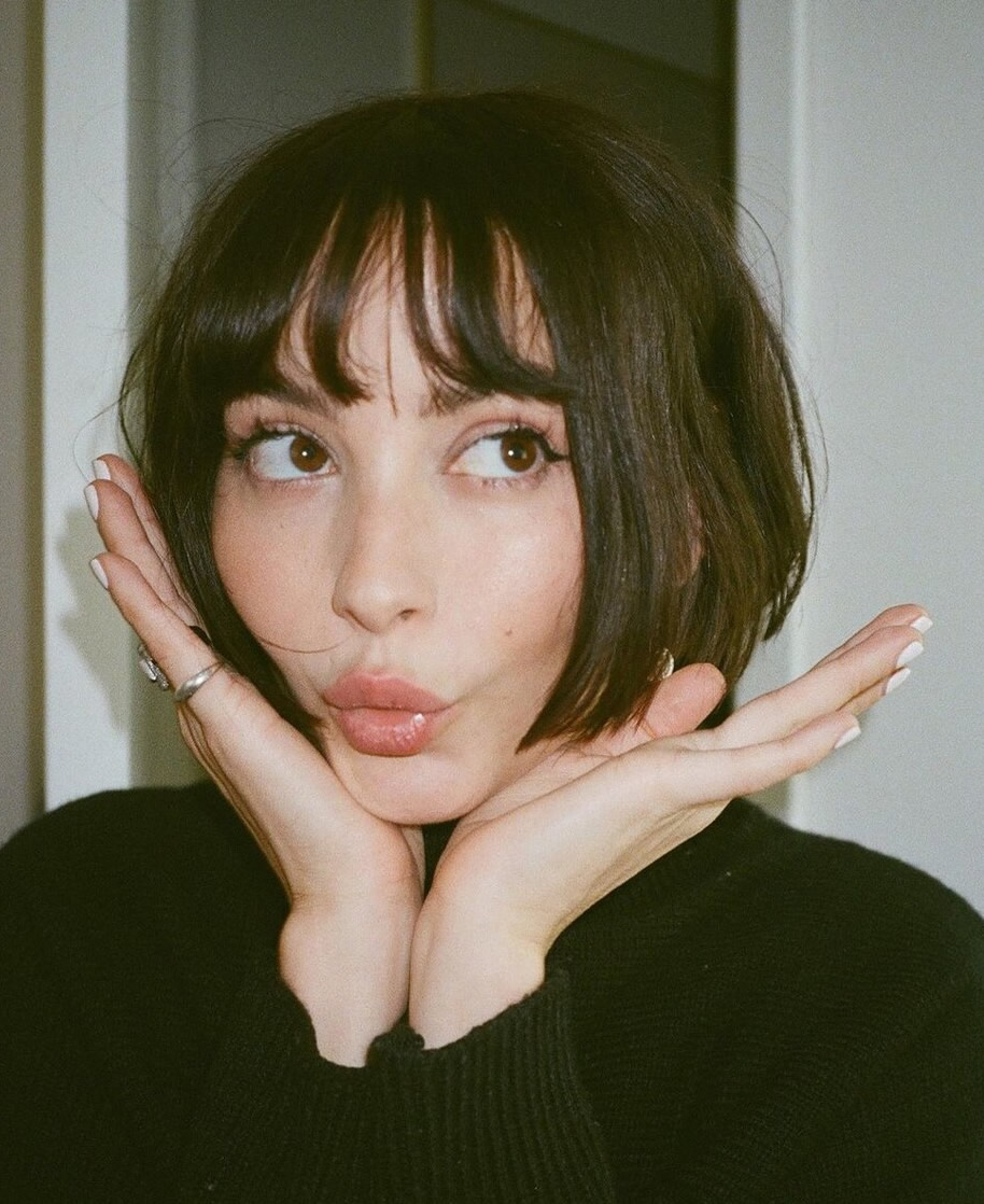 30岁女士波波头发型厚刘海,空气刘海波波头减龄