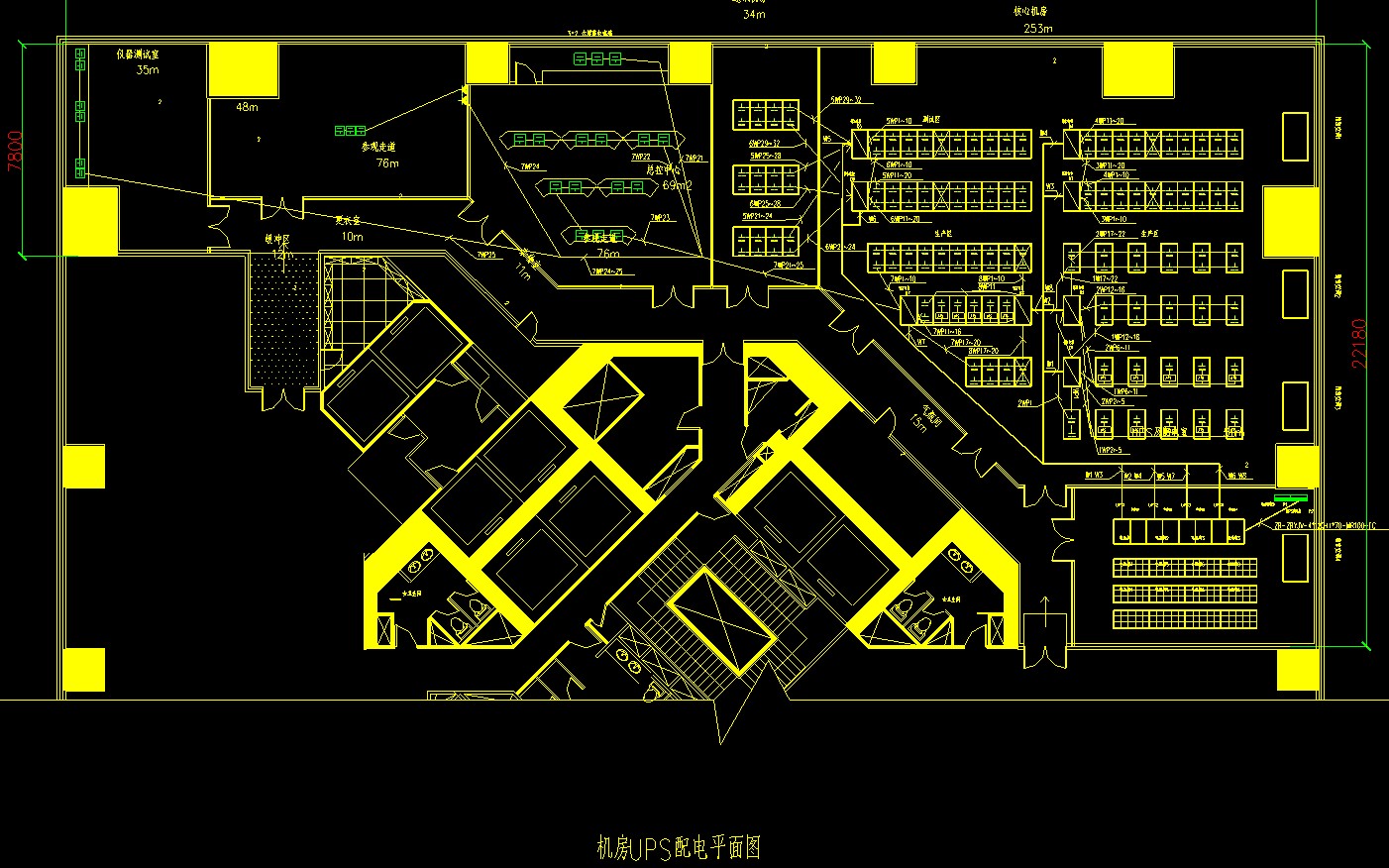 cad弱电机柜图标大全,弱电机柜CAD布置