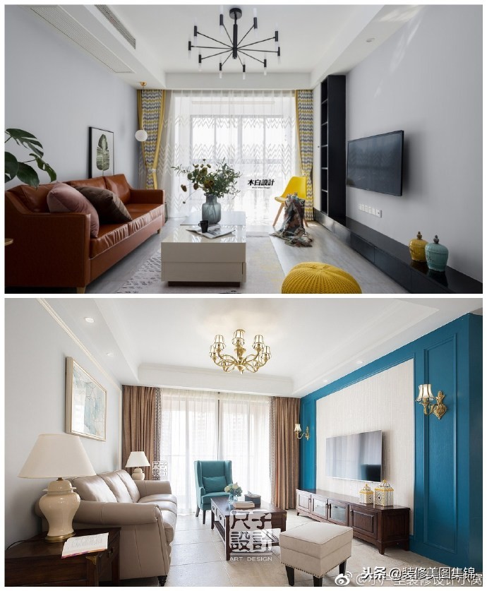 贝壳粉沙发背景墙效果图现代简约,现代简约大气装修客厅电视背景墙