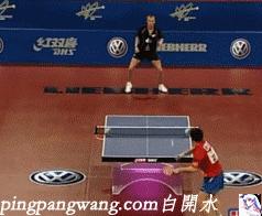 郝帅技术特点,郝帅张煜东侧身攻球